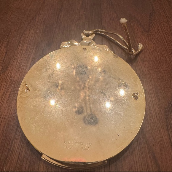 Vintage 1988 Mickey Mouse Disney Brass Christmas Ornament - Picture 2 of 7